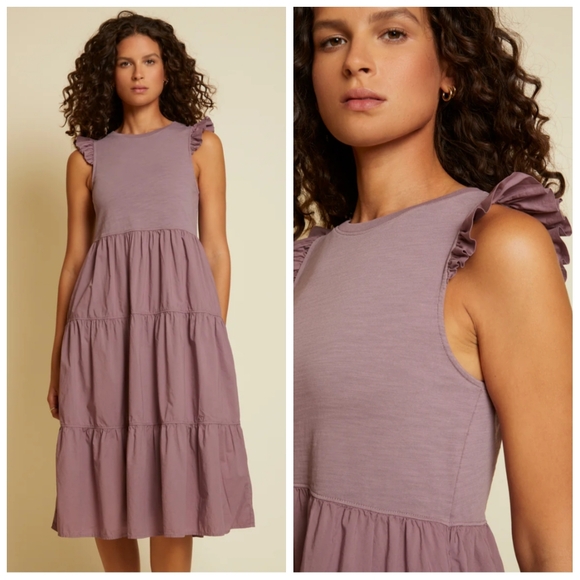 Nation LTD $225 Sissy Sun Dress "Hopeless Romantic" 100 % Cotton Women's Medium - Picture 2 of 7